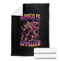 Fantasy Book Reader Geeky Cat Lover Throw Blanket Mongo Is Appalled