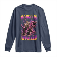 Fantasy Book Reader Geeky Cat Lover Long Sleeve Shirt Mongo Is Appalled