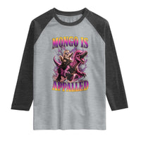 Fantasy Book Reader Geeky Cat Lover Raglan Shirt Mongo Is Appalled