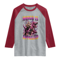 Fantasy Book Reader Geeky Cat Lover Raglan Shirt Mongo Is Appalled