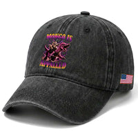 Fantasy Book Reader Geeky Cat Lover Washed Cotton Baseball Cap Mongo Is Appalled