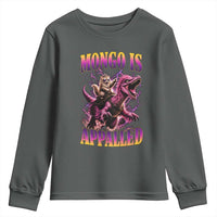 Fantasy Book Reader Geeky Cat Lover Youth Sweatshirt Mongo Is Appalled