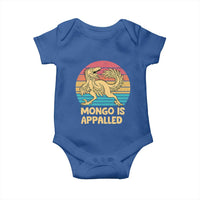 Mongo Is Appalled Baby Onesie Funny Dinosaur Gamer Book Lover Retro Gift