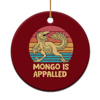 Mongo Is Appalled Ceramic Ornament Funny Dinosaur Gamer Book Lover Retro Gift