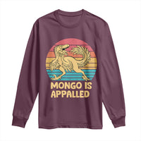 Mongo Is Appalled Long Sleeve Shirt Funny Dinosaur Gamer Book Lover Retro Gift