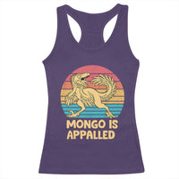 Mongo Is Appalled Racerback Tank Top Funny Dinosaur Gamer Book Lover Retro Gift