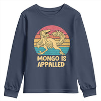 Mongo Is Appalled Youth Sweatshirt Funny Dinosaur Gamer Book Lover Retro Gift