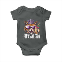 First Of All Im A Delight Princess Cat Quote Baby Onesie Sci-Fi Book Lover Gift