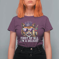 First Of All Im A Delight Princess Cat Quote T Shirt For Women Sci-Fi Book Lover Gift