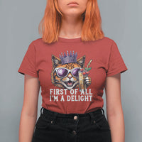First Of All Im A Delight Princess Cat Quote T Shirt For Women Sci-Fi Book Lover Gift