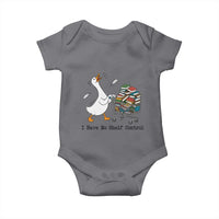 Funny Goose Book Lover Baby Onesie I Have No Shelf Control