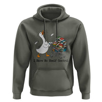 Funny Goose Book Lover Hoodie I Have No Shelf Control