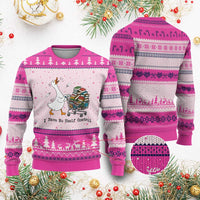 Funny Goose Book Lover Ugly Christmas Sweater I Have No Shelf Control