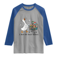 Funny Goose Book Lover Raglan Shirt I Have No Shelf Control
