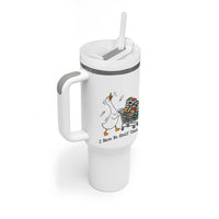 Funny Goose Book Lover Tumbler With Handle I Have No Shelf Control