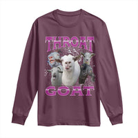 Funny Dirty Humor Long Sleeve Shirt Throat Goat - Wonder Print Shop
