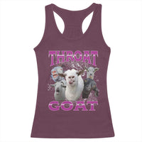Funny Dirty Humor Racerback Tank Top Throat Goat - Wonder Print Shop