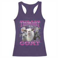 Funny Dirty Humor Racerback Tank Top Throat Goat - Wonder Print Shop