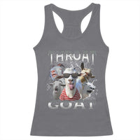 Funny Adult Humor Racerback Tank Top Throat Goat Meme - Wonder Print Shop