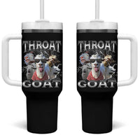 Funny Adult Humor Tumbler With Handle Throat Goat Meme