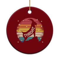 Raunchy Humor Ceramic Ornament Throat Goat Meme Gift - Wonder Print Shop