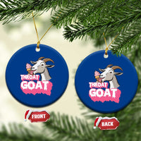 Throat Goat Ceramic Ornament Sarcastic Adult Humor - Wonder Print Shop