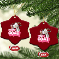 Throat Goat Ceramic Ornament Sarcastic Adult Humor - Wonder Print Shop