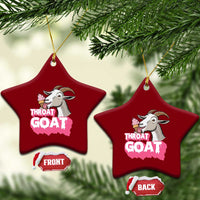 Throat Goat Ceramic Ornament Sarcastic Adult Humor - Wonder Print Shop