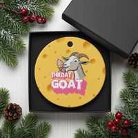 Throat Goat Ceramic Ornament Sarcastic Adult Humor - Wonder Print Shop
