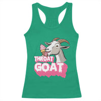 Throat Goat Racerback Tank Top Sarcastic Adult Humor - Wonder Print Shop