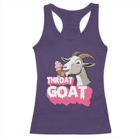 Throat Goat Racerback Tank Top Sarcastic Adult Humor - Wonder Print Shop