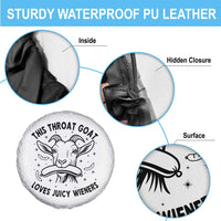 This Throat Goat Loves Juicy Wieners Spare Tire Cover Funny Adult Humor - Wonder Print Shop