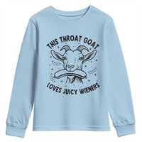 This Throat Goat Loves Juicy Wieners Youth Sweatshirt Funny Adult Humor - Wonder Print Shop
