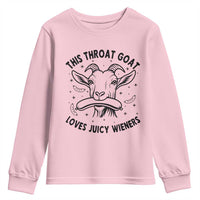 This Throat Goat Loves Juicy Wieners Youth Sweatshirt Funny Adult Humor - Wonder Print Shop