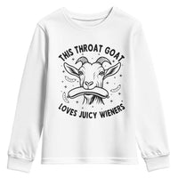 This Throat Goat Loves Juicy Wieners Youth Sweatshirt Funny Adult Humor - Wonder Print Shop