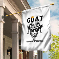 Goat Lover Gift Garden Flag Funny Motivational Quote Be The G O A T - Wonder Print Shop