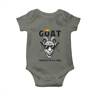 Goat Lover Gift Baby Onesie Funny Motivational Quote Be The G O A T - Wonder Print Shop