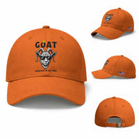Goat Lover Gift Baseball Cap Funny Motivational Quote Be The G O A T