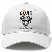 Goat Lover Gift Baseball Cap Funny Motivational Quote Be The G O A T