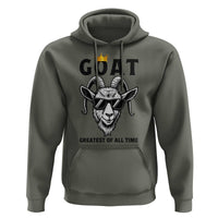 Goat Lover Gift Hoodie Funny Motivational Quote Be The G O A T - Wonder Print Shop