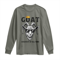 Goat Lover Gift Long Sleeve Shirt Funny Motivational Quote Be The G O A T - Wonder Print Shop