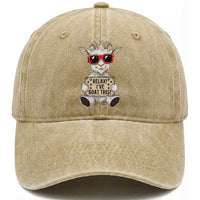 Relax I Have Goat This Washed Cotton Baseball Cap Funny Goat Lover Gift