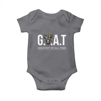Funny Goat Lover Baby Onesie Motivational Quote Crowned G O A T Style - Wonder Print Shop