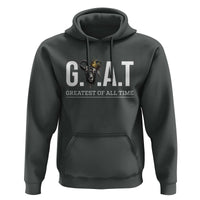 Funny Goat Lover Hoodie Motivational Quote Crowned G O A T Style - Wonder Print Shop