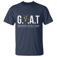 Funny Goat Lover T Shirt Motivational Quote Crowned G O A T Style - Wonder Print Shop