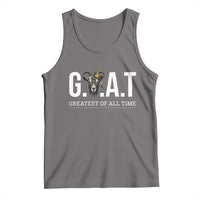 Funny Goat Lover Tank Top Motivational Quote Crowned G O A T Style - Wonder Print Shop