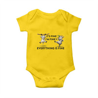 It Is Fine I Am Fine Everything Is Fine Baby Onesie Funny Goat Lover Gift - Wonder Print Shop