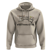 It Is Fine I Am Fine Everything Is Fine Hoodie Funny Goat Lover Gift - Wonder Print Shop