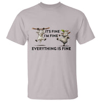 It Is Fine I Am Fine Everything Is Fine T Shirt Funny Goat Lover Gift - Wonder Print Shop