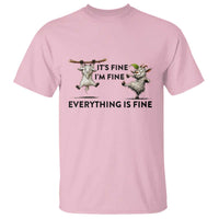 It Is Fine I Am Fine Everything Is Fine T Shirt Funny Goat Lover Gift - Wonder Print Shop